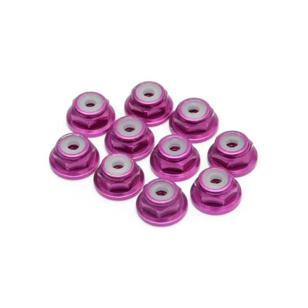 ED130023 M2 FLANGED NUT (PURPLE) (10PCS)