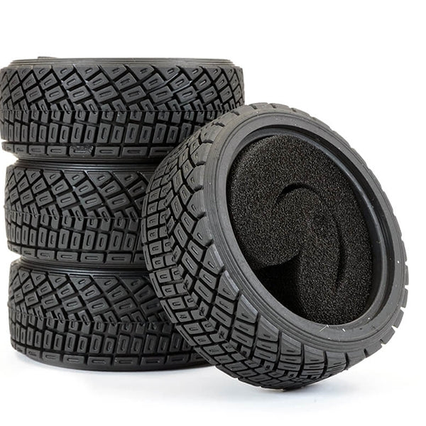 FAST373 Fastrax Rally Angle Tread Tyre Set (4) with Fiam Inserts