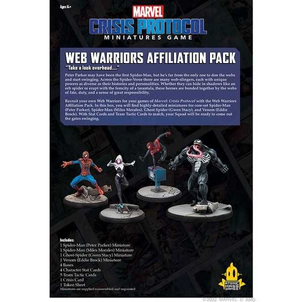 FFGCP146 Marvel Crisis Protocol: Web Warriors Affiliation Pack