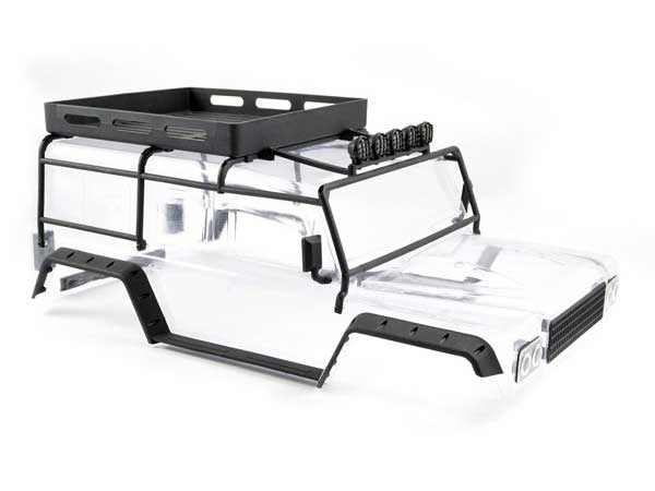 FTX8488 FTX Kanyon Clear Bodyshell with Roll Cage, Spotlights and Tray