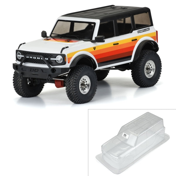 PRO357000 Pro-Line 1/10 2021 Ford Bronco Clear Body Set 12.3in Wheelbase: Crawler