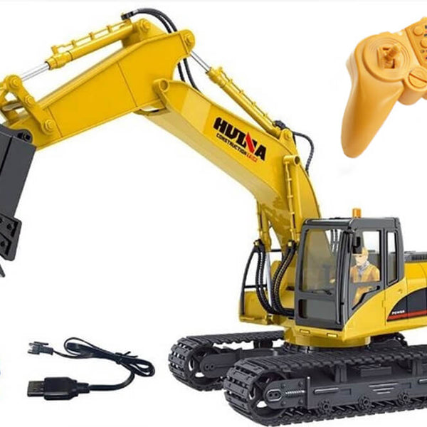 CY1535 HUINA 1/14 SCALE RC EXCAVATOR 2.4G 15CH W/DIE CAST BUCKET