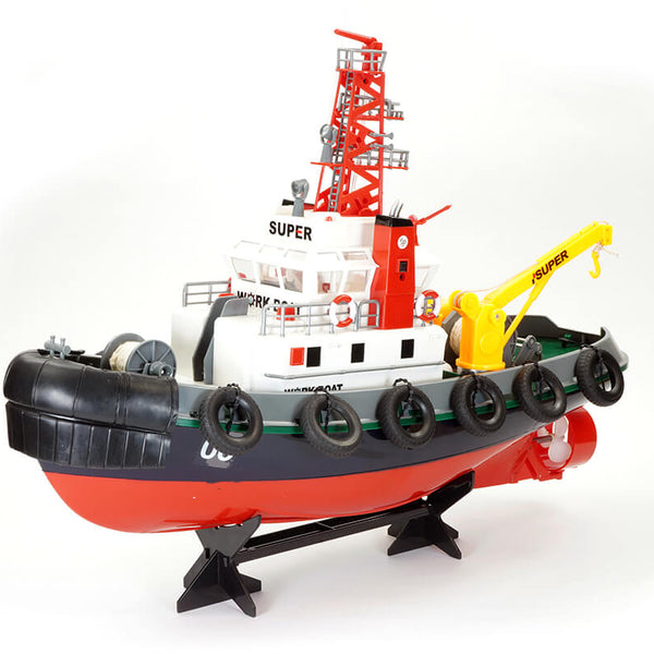 HL3810 HENG LONG TUG WORK BOAT 5CH 2.4GHZ W/WATER HOSE FUNCTION