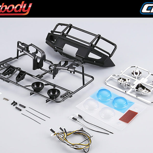KB48718 KILLERBODY 1/10 ALLOY BUMPER W/LEDS UPGRADE SETS MATTE-BLACK