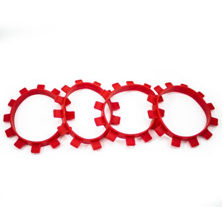 UR8402-8T ULTIMATE RACING 1/8 TRUGGY TIRE MOUNTING BANDS (4pcs.)