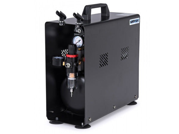 HNAS196AW Hobbynox Airbrush Compressor 1/4HP with 3.5L Tank (0-6BAR)