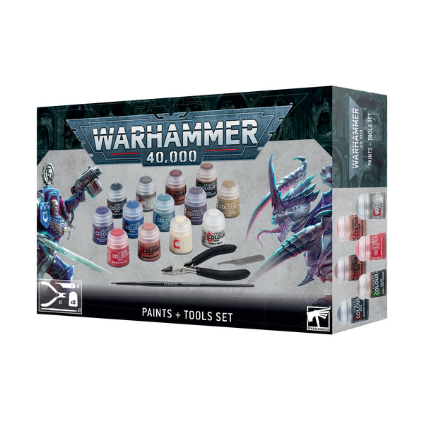 60-12 - WARHAMMER 40,000: PAINTS + TOOLS SET