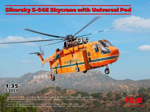 ICM 1/35 Sikorsky S-64E Skycrane Erickson