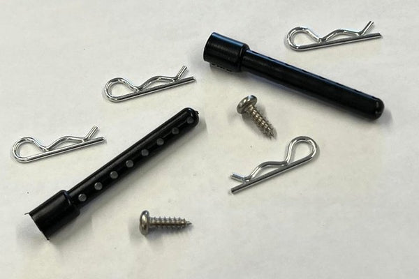 KAMTEC Rear Body Posts and R Clips for 1300 Stock Cars Mini Racer