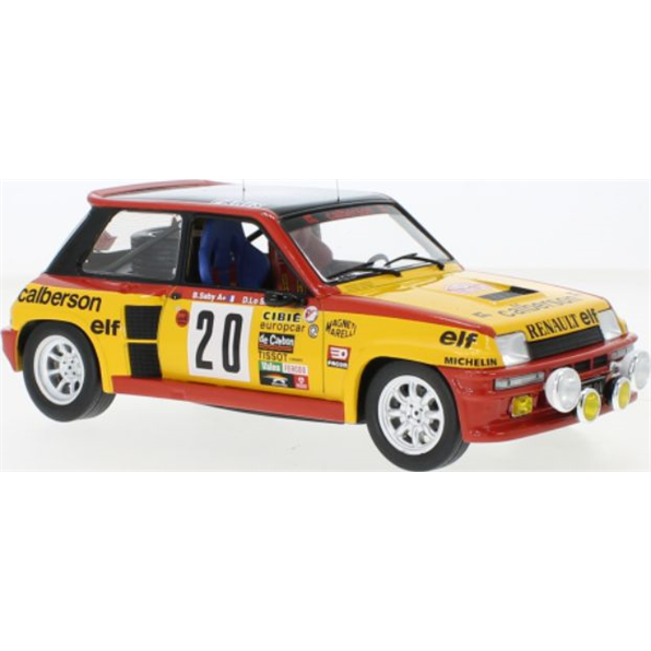IXO 18RMC118  Renault 5 Turbo #20 Calberson Rally WM Rally Monte Carlo 1981 B.Saby/D.Le Saux