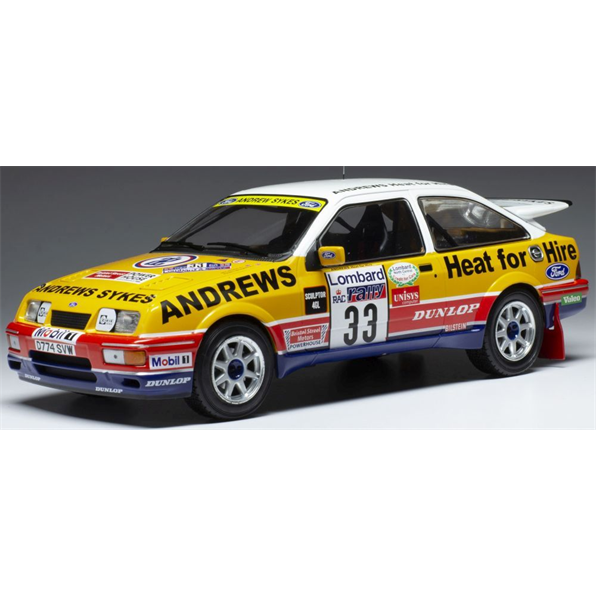 IXO 18RMC115 Ford Sierra RS Cosworth #33 Rallye RAC Lombard 1989 R.Brookes/N.Wilson