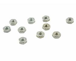 LOSA6300 4.40 HEX NUTS (10)