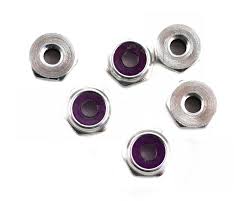 LOSA6305 4.40 ALUMINIUM LOCKING NUTS LOW PROFILE (6)