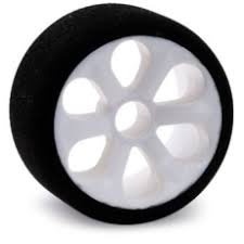 JAC2735 Jaco 1/12th Front Double Pink Compound Foam Tyres & Wheels