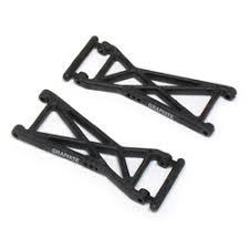 LOSA9735 XX4/XXX4 GRAPHITE/COMPOSITE FRONT SUSPENSION ARMS (2)
