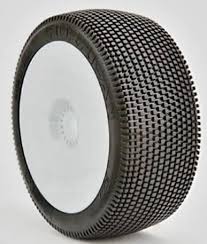 BE2117MS G BETA 1:8 BUGGY HURRICAN TYRE (WHITE WHEEL)