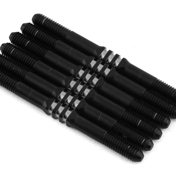 JCO2997-2 JConcepts B6.4 Fin Titanium Turnbuckle Set (Black) (6) (3.5x46mm)