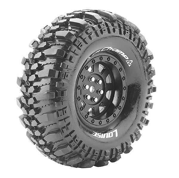 L-T3231VB LOUISE RC CR-CHAMP 1/10 1.9 SUPER SOFT BLACK HEX 12MM