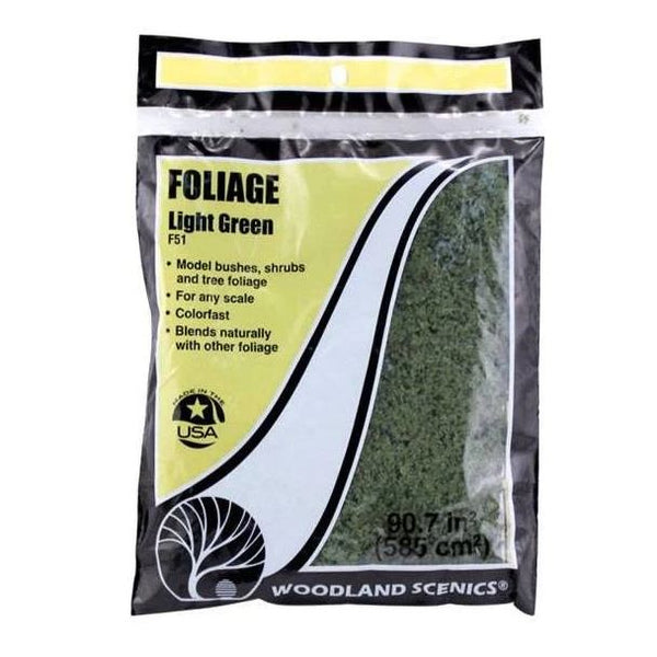 Woodland Scenics Light Green Foliage - F51