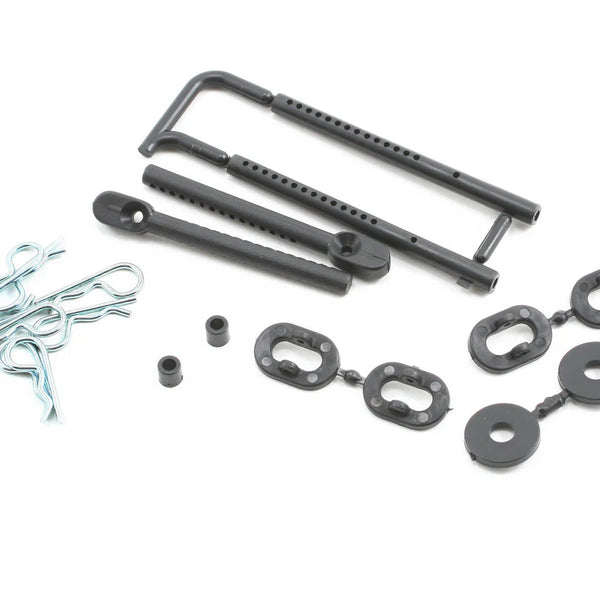 LOSA4229 XXXS FRONT & REAR BODY MOUNT SET