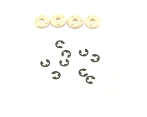 LOSA5043 TEFLON SHOCK PISTONS #60, NATURAL (4)