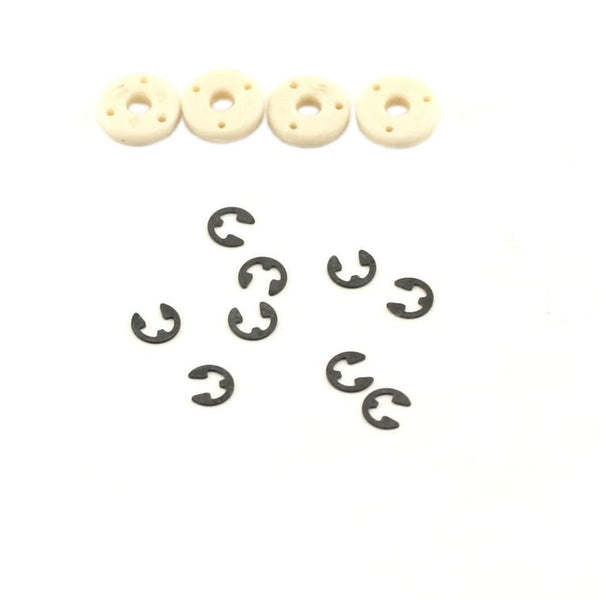 LOSA5043 TEFLON SHOCK PISTONS #60, NATURAL (4)