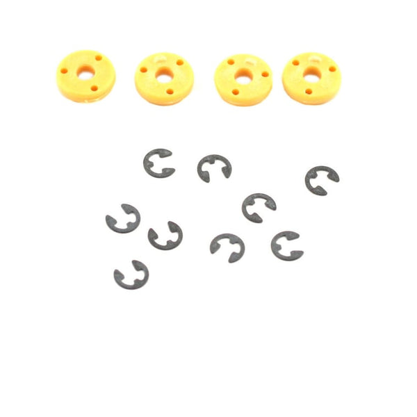 LOSA5047 TEFLON SHOCK PISTONS #55, ORANGE (4)