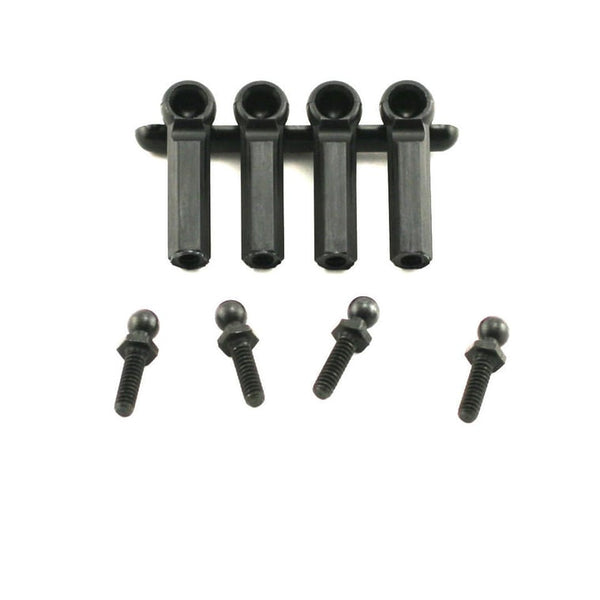 LOSA6000 BALLS STUDDED WITH ROD ENDS 4.40X3/8 (4)