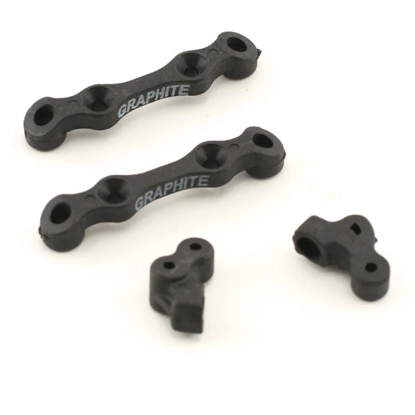 LOSA9749 XXX4 GRAPHITE FRONT PIVOT SUPPORT SET