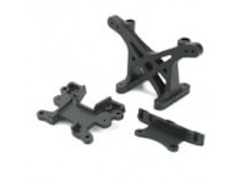 LOSB2151 LST/LST2/AFTERSHOCK FRONT/REAR SHOCK TOWER & PIN MOUNT