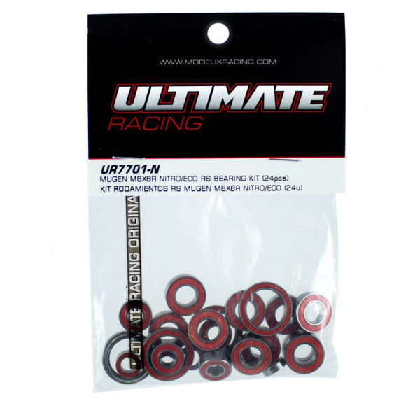 UR7701-N ULTIMATE RACING MUGEN MBX8R NITRO/ECO RS BEARING KIT ULTIMATE (24pcs)