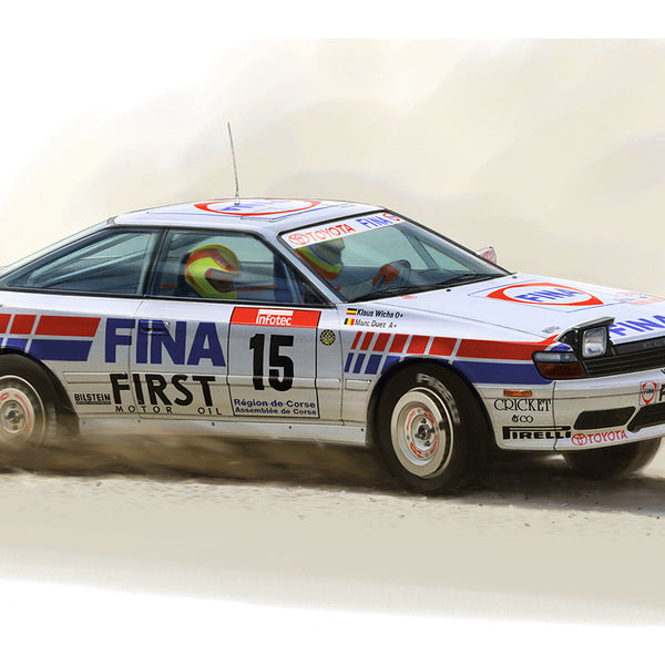 24015 NUNU Toyota Celica Gt4 St165 '91 Tour De Corse Ìfinaî
