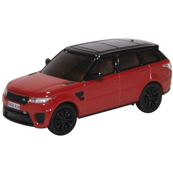 76RRS003 OXFORD DIECAST  Range Rover Sport SVR Firenze Red