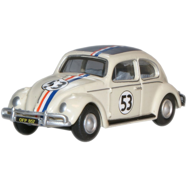 76VWB001 OXFORD DIECAST VW Beetle - Pearl White (Herbie)