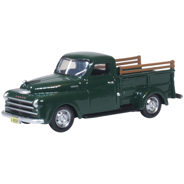 87DP48002 OXFORD DIECAST  Dodge B-1B Pick Up 1948 Dark Green