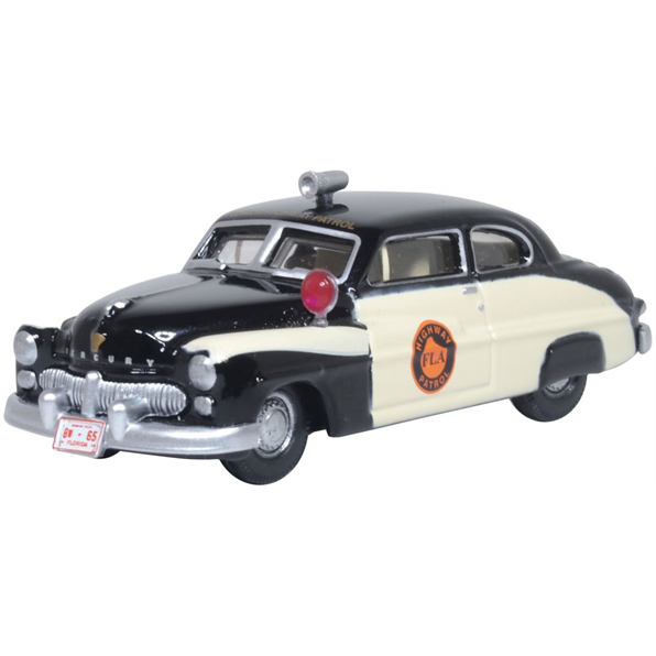 87ME49010 OXFORD DIECAST Mercury Monarch 1949 Florida Highway Patrol
