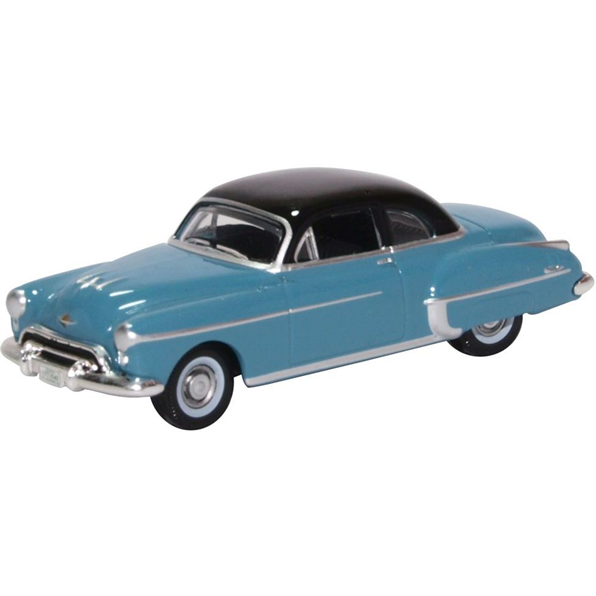 87OR50002 OXFORD DIECAST Oldsmobile Rocket 88 Coupe 1950 Crest Blue