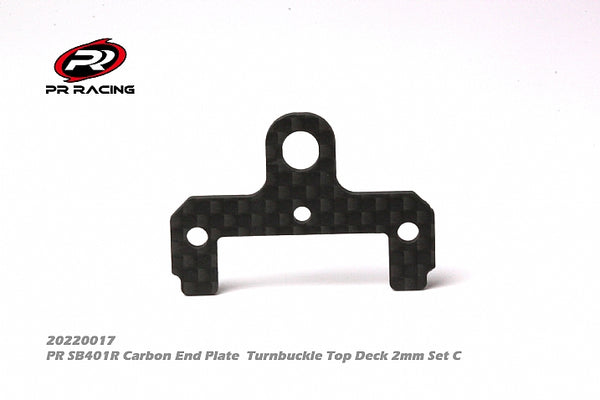 20220017 Name:PR SB401R Carbon End Plate  Turnbuckle Top Deck 2mm Set C