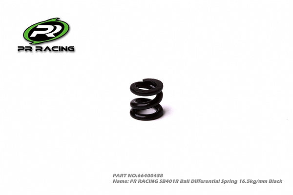 66400438 PR RACING SB401R Ball Differential Spring 16.5kg/mm Black