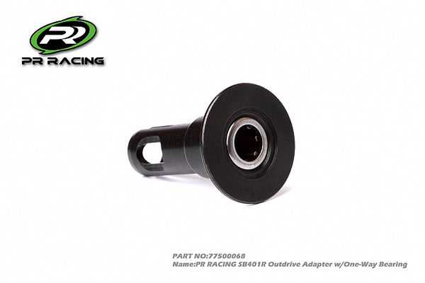 77500068 PR RACING SB401R Outdrive Adapter w/One-Way Bearing (1)