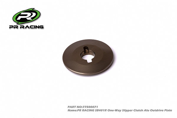 77500071 PR RACING SB401R One-Way Slipper Clutch Alu Outdrive Plate (1)