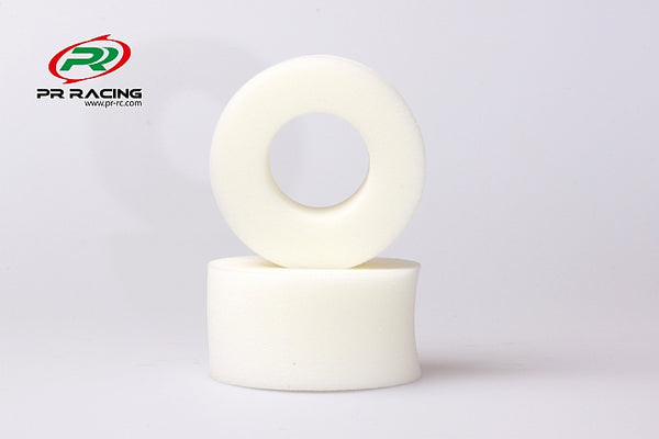 32430978 PR 1/10 2.2" Rear Truggy Foam Tire Inserts (soft) white 99mm (2)