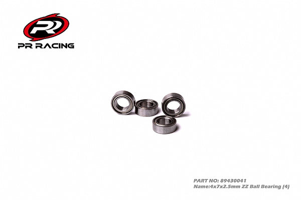 89430041 4x7x2.5mm ZZ Ball Bearing (4)