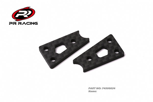 74500034 PRB10 front side panel reinforced plate carbon fiber 2.5mm 1.0g (2)