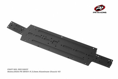 90510027 2026 PR SB401 R 2.5mm Aluminum Chassis V2 (Competition version)