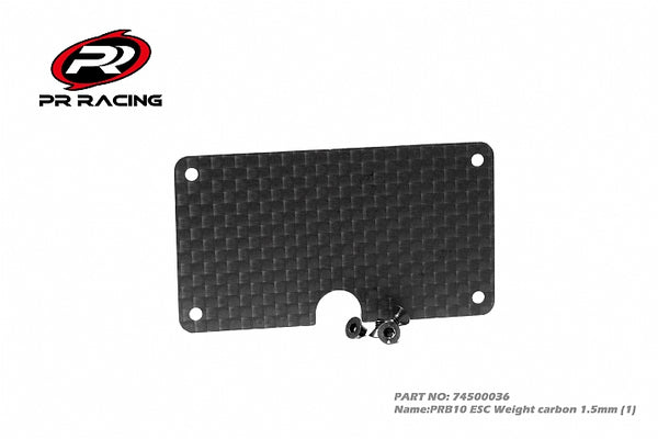 74500036 PR B10r ESC Weight carbon 1.5mm (1)