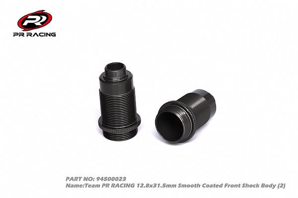 94500023 PR RACING 12.8x31.5mm Smooth Coated Front Shock Body (2)