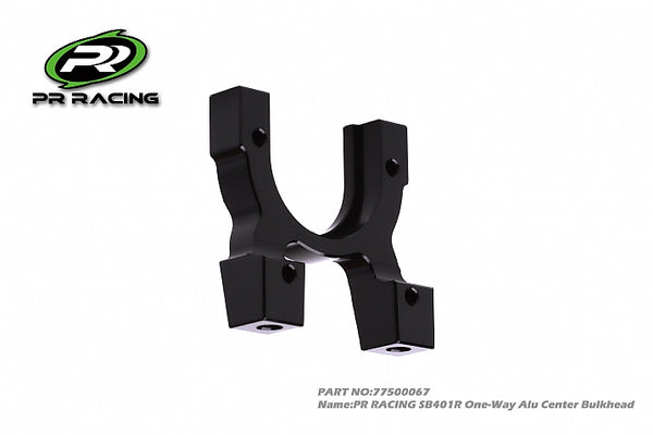 77500067 PR RACING SB401R One-Way Alu Center Bulkhead