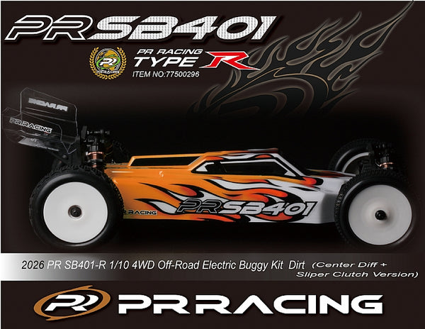 77500296 2026 PR SB401-R 1/10 4WD Off-Road Electric Buggy Kit  Dirt (Center Diff + Sliper Clutch Version)