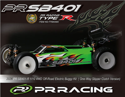 77500300 2026 PR SB401-R 1/10 4WD Off-Road Electric Buggy Kit Carpet( One-Way Slipper Clutch Version)
